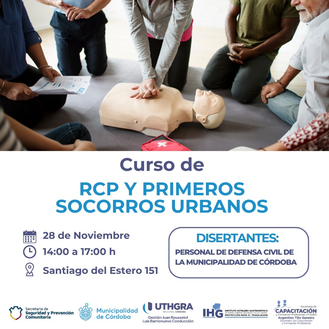 Nuevo Curso de RCP y Primeros Socorros Urbanos